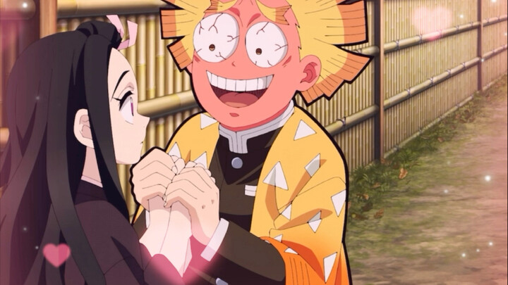 If Zenitsu continues like this, he will develop zebra marks, hahaha