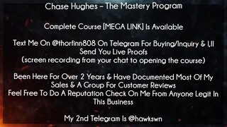 Chase Hughes Course The Mastery Program download