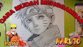 cara mudah menggambar anime Naruto lebih mudah di ikuti , persi 20 menit