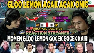 MOMEN GLOO LEMON ACAK ACAK ONIC !! REACTION STREAMER RRQ VS ONIC MPL SEASON 11