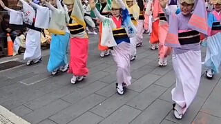 台湾街头大跳日本阿波舞