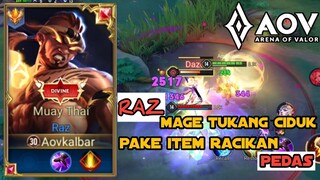 AOV RAZ GAMEPLAY|Damage ya ampe ke akar-akar|Arena of Valor|ROV|Liên Quân Mobile