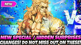 *NEW SPECIAL SURPRISE CHANGES* + DONT MISS OUT ON ALL HIDDEN FREEBIES & REWARDS (Solo Leveling Arise