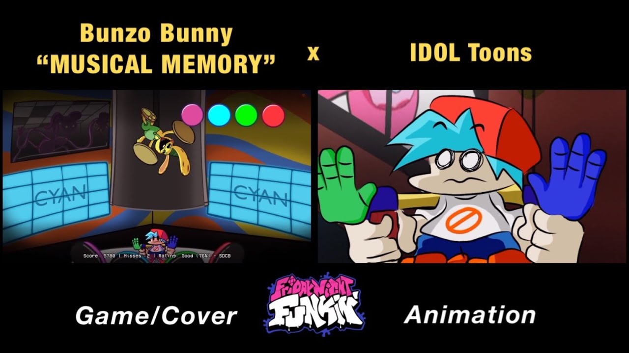 MUSICAL MEMORY Bunzo Bunny - FNF & Poppy Playtime Animation - BiliBili