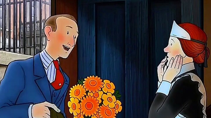 The woman merely shook the dust off her rag, but the man mistakenly thought she was flirting.