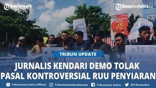 Forum Bersama Jurnalis di Kendari Sulawesi Tenggara Demo Tolak Pasal Kontroversi RUU Penyiaran
