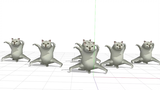 [Cats Version] A group of cats dancing wildly
