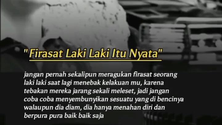 FIRASAT SEORANG LELAKI ITU NYATA