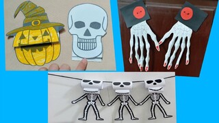 THỦ CÔNG BẰNG GIẤY CHO BÉ | Làm đồ trang trí Halloween bằng giấy