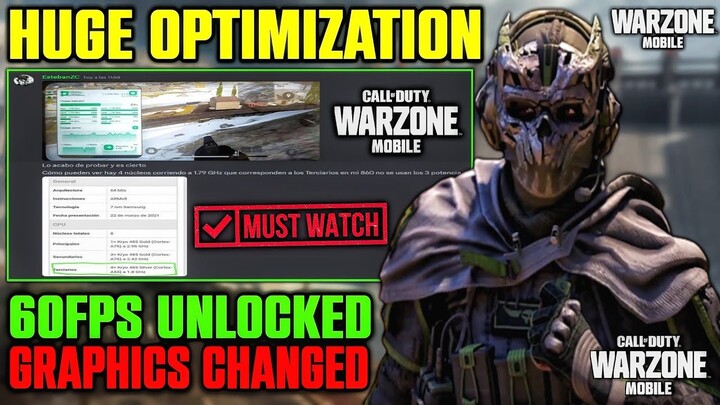 Warzone Mobile 60Fps Unlocked Graphics Improved | Android & iOS Optimization | Warzone Mobile News