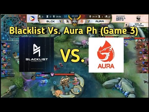 MPL Season 7 Blacklist Vs. Aura PH (Game 3) - MLBB