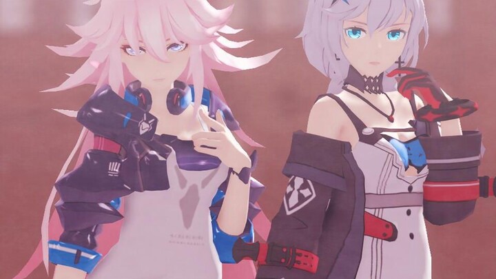 [Honkai Impact3/MMD]ช็อคโกแลตครีม(Mei & Kiana Yae Sakura & Kallen)