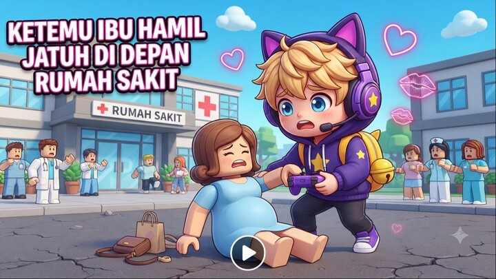 KETEMU IBU HAMIL JATUH DI DEPAN RUMAH SAKIT _  Berry Avenue Roblox Indonesia