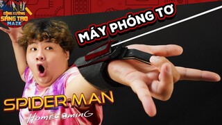 Chế tạo MÁY PHÓNG TƠ của SPIDERMAN cực đơn giản | Công Xưởng Sáng Tạo Mazk #3