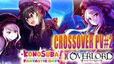Overlord Crossover CONTINUES, Megumin and Shalltear | Konosuba Fantastic Days Game | Overlord Event
