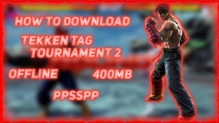 HOW TO DOWNLOAD TEKKEN TAG TOURNAMENT 2 (TAGALOG TUTORIAL)