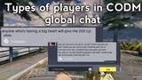 Types of players in cod mobile global chat