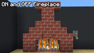 ✓ How to Build an ON and OFF 🔥 Fireplace in Minecraft PE ( Bedrock Edition)