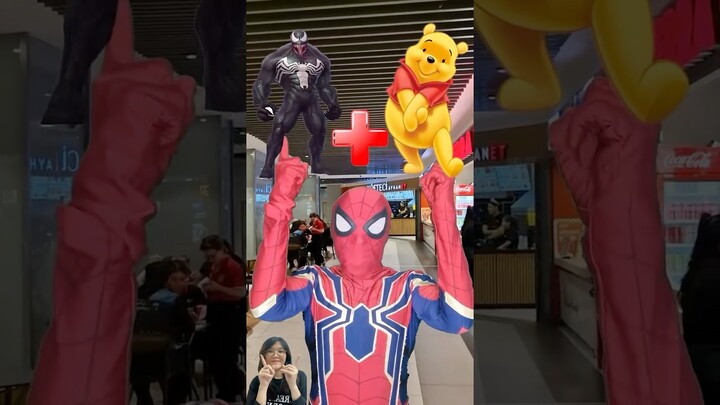 Venom+ Winnie the Pooh= Marvel animation #marvel #avengers #animaion #venom #superhero
