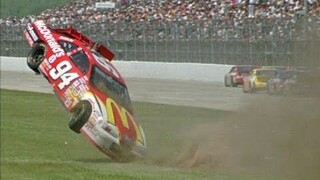 The crash that broke Bill Elliott's leg