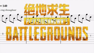 PUBG 绝地求生 主题曲   指弹吉他谱 附吉他谱下载