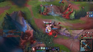 Irelia cân 3 ảo diệu hút máu cực nhiều trong liên minh huyền thoại #game