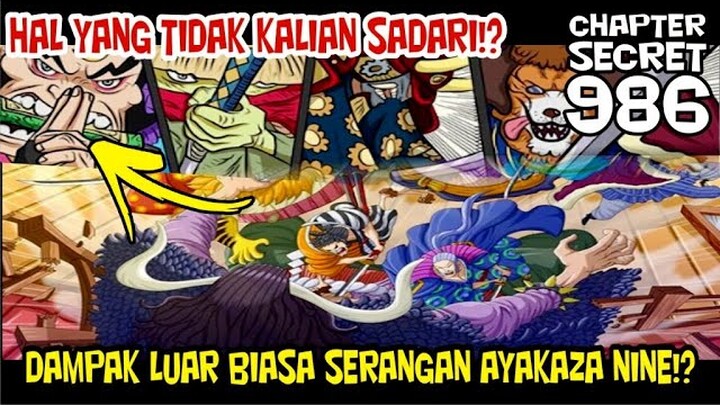 [CHAPTER SECRET 986] SERANGAN AKAZAYA NINE AKAN BONGKAR KEMAMPUAN ASLI KAIDO!?