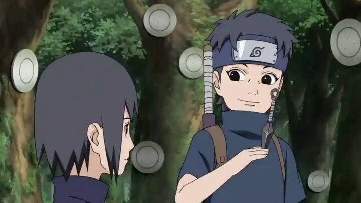 Shisui raised his little mouth, and Itachi looked confused.