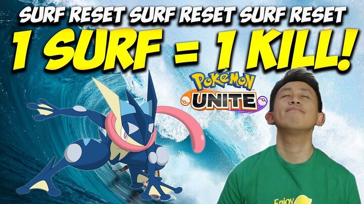 GRENINJA 1 SURF 1 KILL! Crot Reset ya Crot lagi skuy! _ Pokemon Unite Indonesia