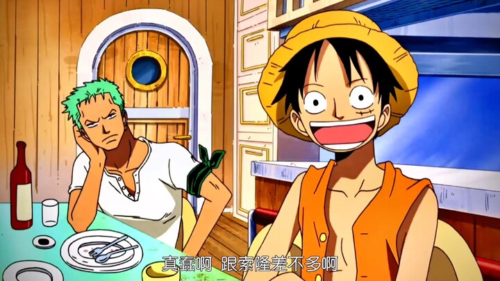 Zoro seems out of moves, but in reality, he spoils Luffy rotten.