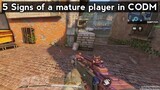 5 Signs of a mature player in CODM