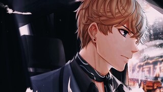 [ Mr Love: Queen's Choice ]|Zhou Qiluo/Helios|Garis yang menyentak ke|arah cahaya|"Saya ingin mengandalkan cahaya di malam yang gelap ini, dan membiarkannya bertemu dengan lagu yang panjang."