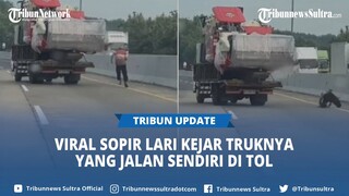 Kejar Truknya yang Jalan Sendiri di Tol Kalikangkung Semarang, Sopir Ini Lari Hingga Jatuh di Aspal