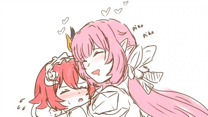 The captain who turned into a girl is about to get cuddled by Ellie~