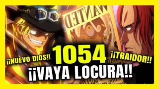 ONE PIECE 1054 ⏩ *ODA TE AMO Y TE LA COMO* ¡¡SHANKS ES UN SUCIO  TRAIDOR Y SABO ES MI PADRE!! 😱😱