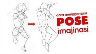 Cara Menggambar Pose Anime Dengan Imajinasi || Anatomi