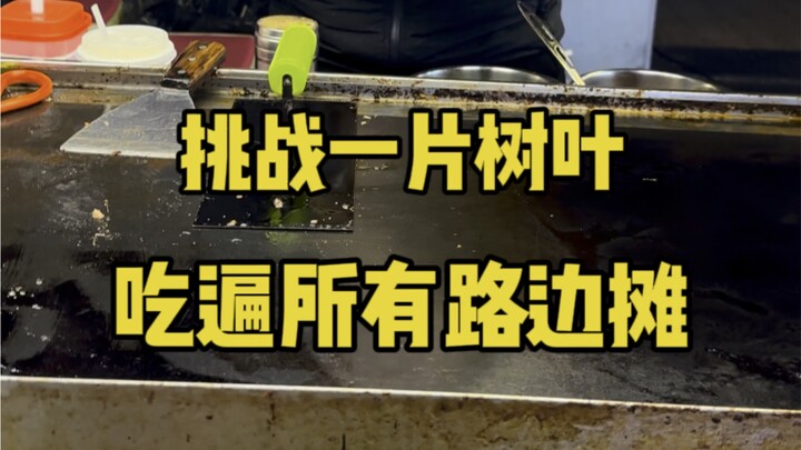 挑战一片树叶吃遍所有路边摊，今天挑战的是酱爆大鱿鱼。