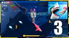 Hungry Shark World Gameplay Walkthrough | Part 3  | Epic Feeding Frenzy | (Android,iOS,Emulator)