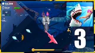 Hungry Shark World Gameplay Walkthrough | Part 3  | Epic Feeding Frenzy | (Android,iOS,Emulator)