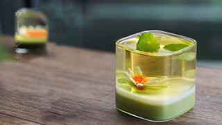 [Makanan][DIY]Jeli Matcha Oolong dengan Susu