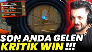 SON ANDA GELEN KRİTİK WIN !! PUBG Mobile