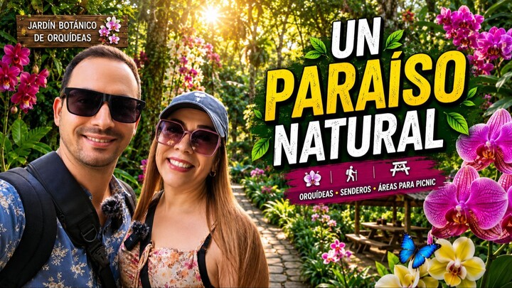 Descubrimos un Paraíso Natural en La Garita 🇨🇷  Jardín Botánico de Orquídeas, Senderos y Picnic