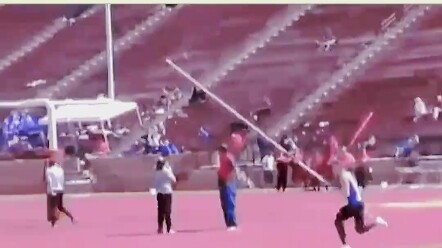 Pole vaulting actually stuck right here—just looking at it hurts.