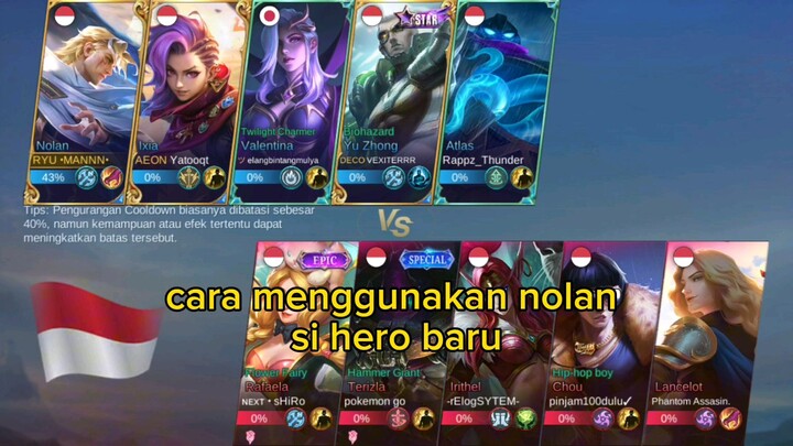 KAYAKNYA BUKAN TUTORIAL | GAMEPLAY NOLAN | Mobile Legends Bang Bang