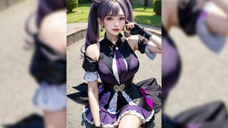 [Genshin Impact Keqing AI coser] Màn hình dọc siêu rõ