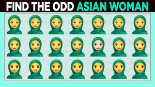 Asian Woman Odd One Out Emoji Games No 02 | Find The Odd Emoji One Out | Find The Difference