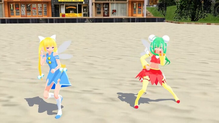 【mmd りんごの森とパラレルタウン】エミリー＆リンダで夜咄ディセイブ