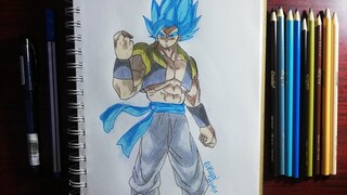 Drawing Gogeta Blue from Dragon Ball Super | Anime Art | Philippines