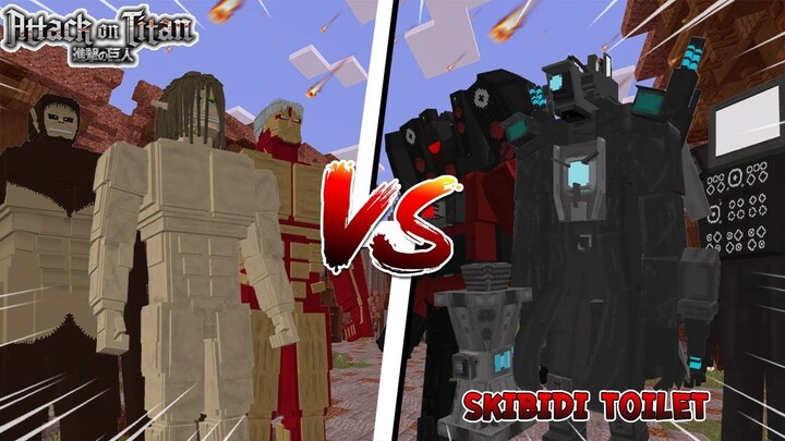 Attack On Titan vs แก๊ง Skibidi Toilet ใครจะชนะกันแน่? | Minecraft สังเวียนอนิเมะ [ตอนพิเศษ]