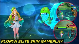 NEW FLORYN ELITE SKIN GAMEPLAY || MOBILE LEGENDS NEW SKIN 2023 GAMEPLAY || MLBB